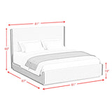  Elements International Brisbane B-16760-5-KUB King Upholstered Bed IMAGE 8