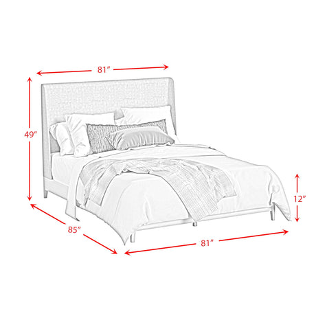  Elements International Westland B-13000-6-KUB King Upholstered Bed IMAGE 9