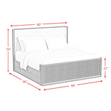  Elements International Sylvie B-16000-5-KUB King Upholstered Bed IMAGE 9