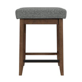  Elements International Santa Barbara D-16550-5-KI Kitchen Island & 2 Counter Stools IMAGE 5