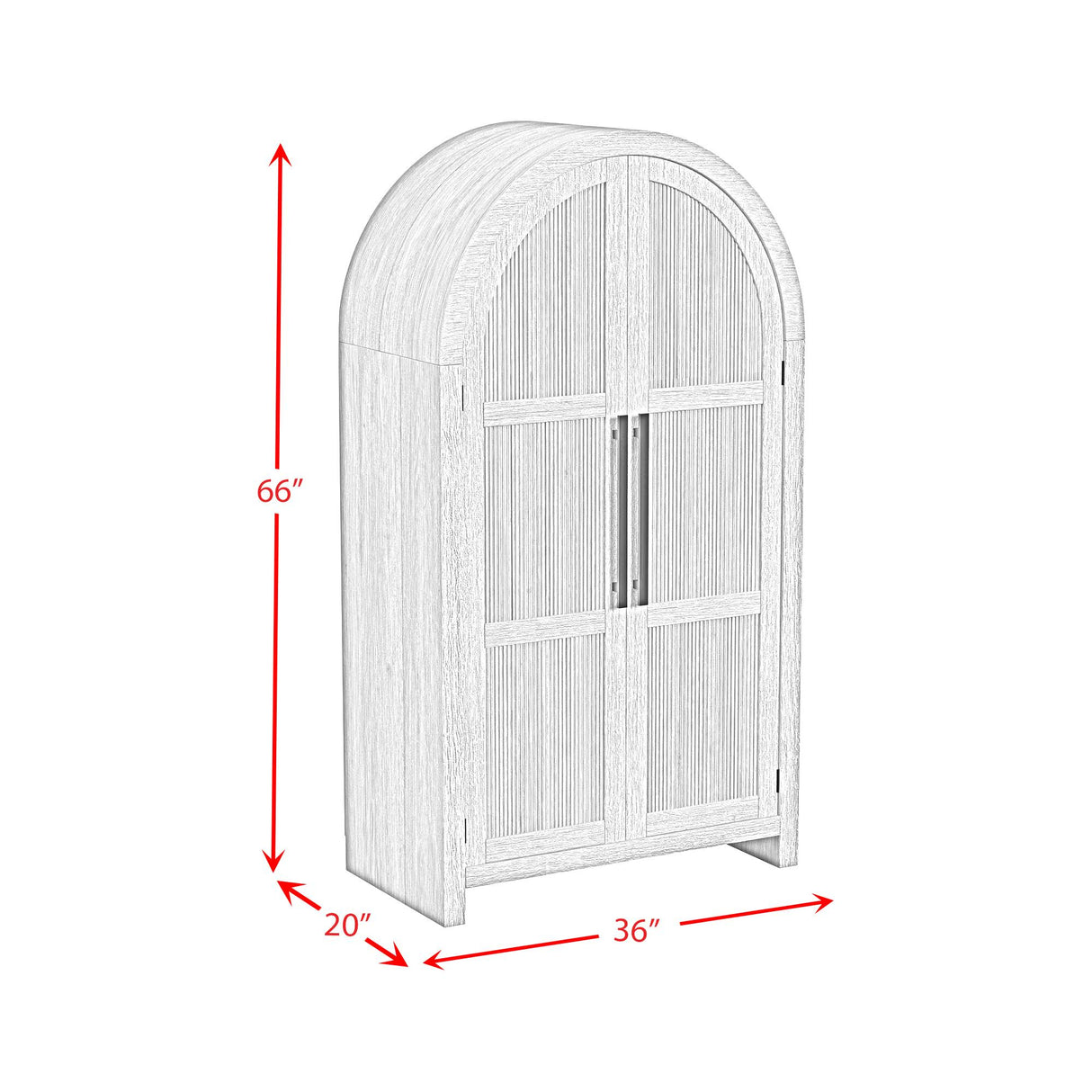  Elements International Ridgemont A-14440-8W-CBL Large Bookcase IMAGE 10