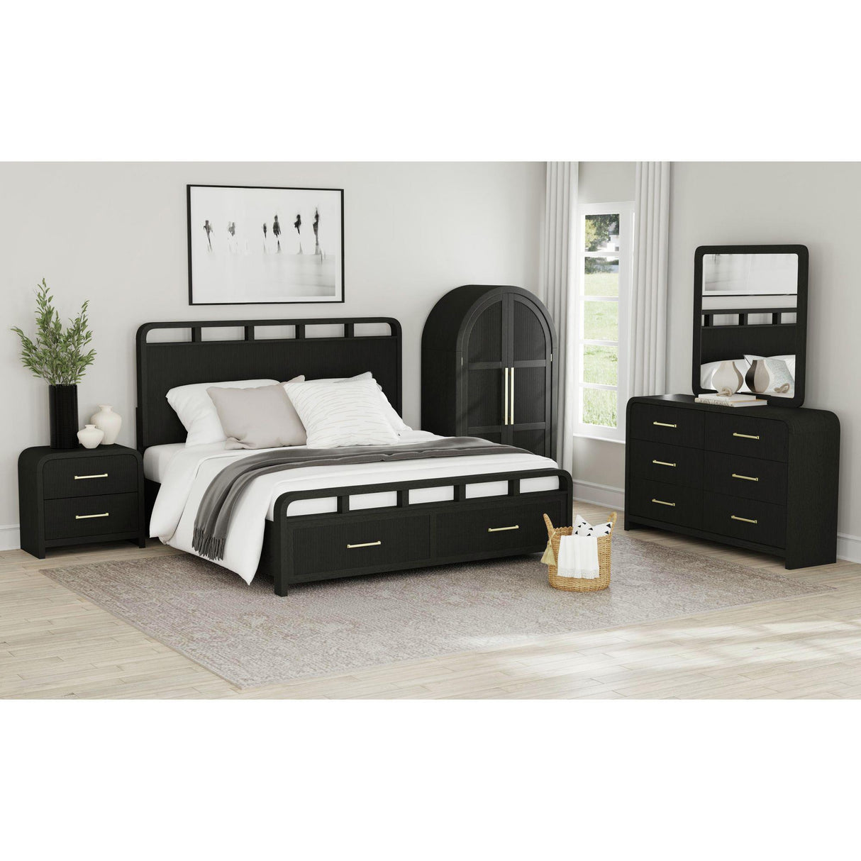  Elements International Ridgemont A-14440-8W-CBL Large Bookcase IMAGE 4