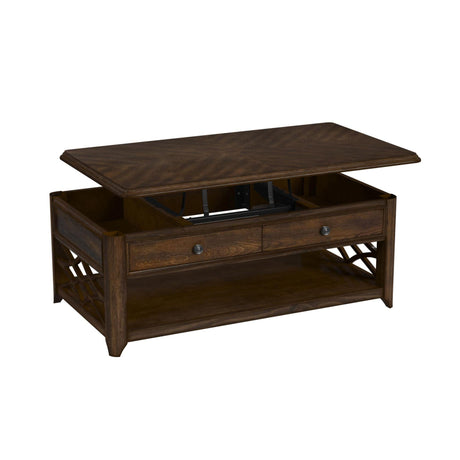  Elements International Phillipe T-5210-5-CT Lift-Top Coffee Table IMAGE 2
