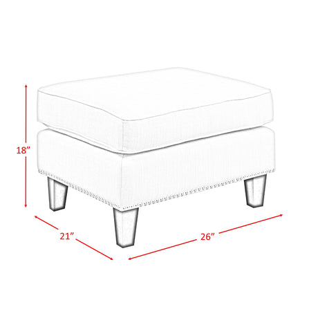  Elements International Erica UER636000CA Ottoman IMAGE 7