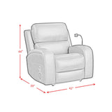  Elements International Euphora U-16650-11432-105PPP Power Glider Recliner IMAGE 13