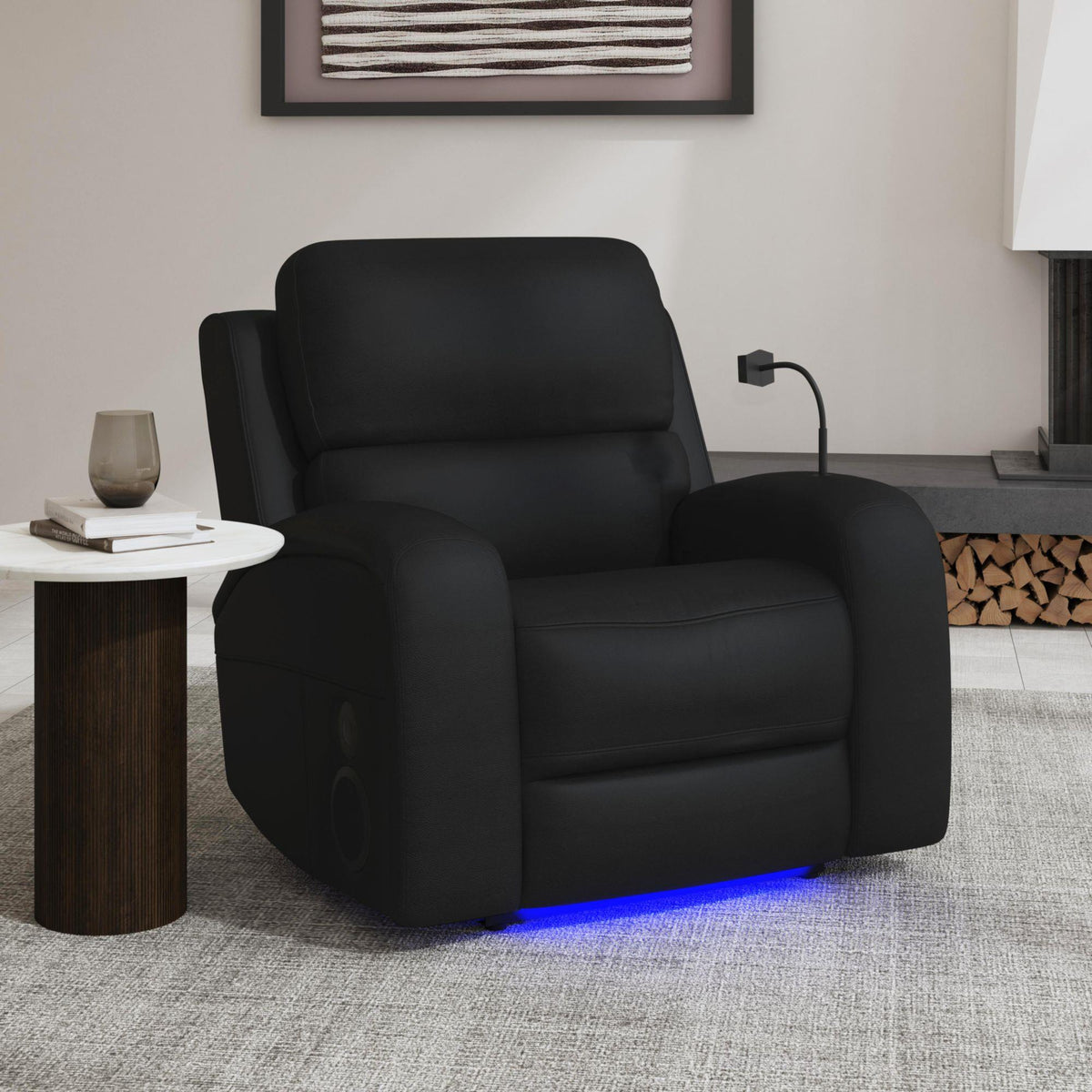  Elements International Euphora U-16650-11432-105PPP Power Glider Recliner IMAGE 6