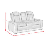  Elements International Lantana U-13660-10560-285PP Power Motion Loveseat IMAGE 15