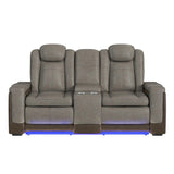  Elements International Lantana U-13660-10560-285PP Power Motion Loveseat IMAGE 4