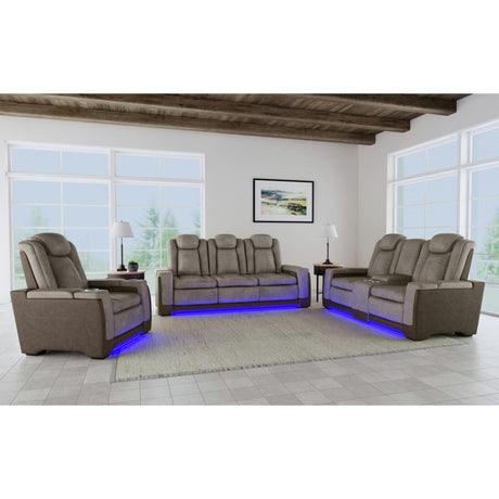  Elements International Lantana U-13660-10560-285PP Power Motion Loveseat IMAGE 5