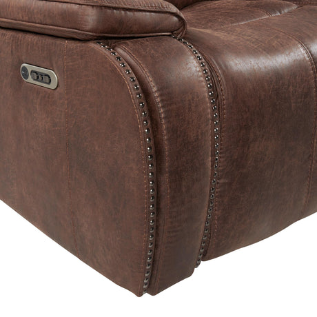  Elements International Atlantis U-5230-8640-285PP Power Motion Loveseat IMAGE 16