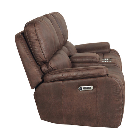  Elements International Atlantis U-5230-8640-285PP Power Motion Loveseat IMAGE 5