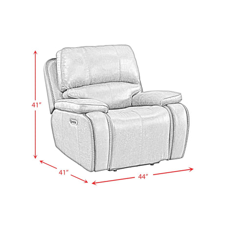  Elements International Atlantis U-5230-8640-105PP Power Motion Recliner IMAGE 12