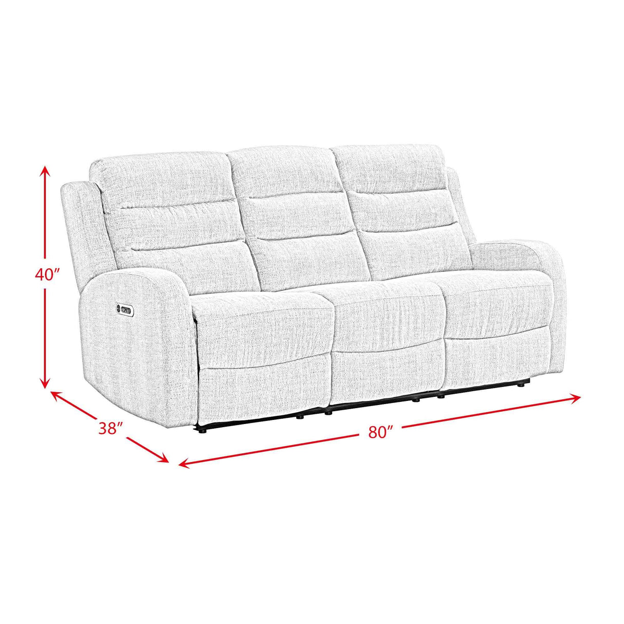  Elements International Avanti U-5260-8650-305PP Power Motion Sofa IMAGE 11