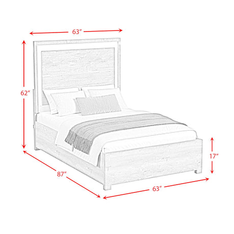  Elements International San Matteo B-16010-7-QBL Queen Bed IMAGE 7