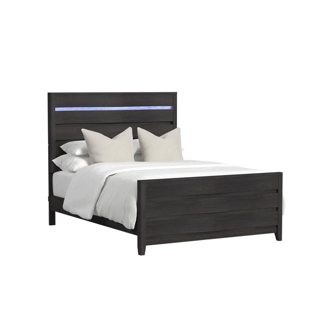  Elements International Tobias B-15990-8-QBL Queen Bed IMAGE 1