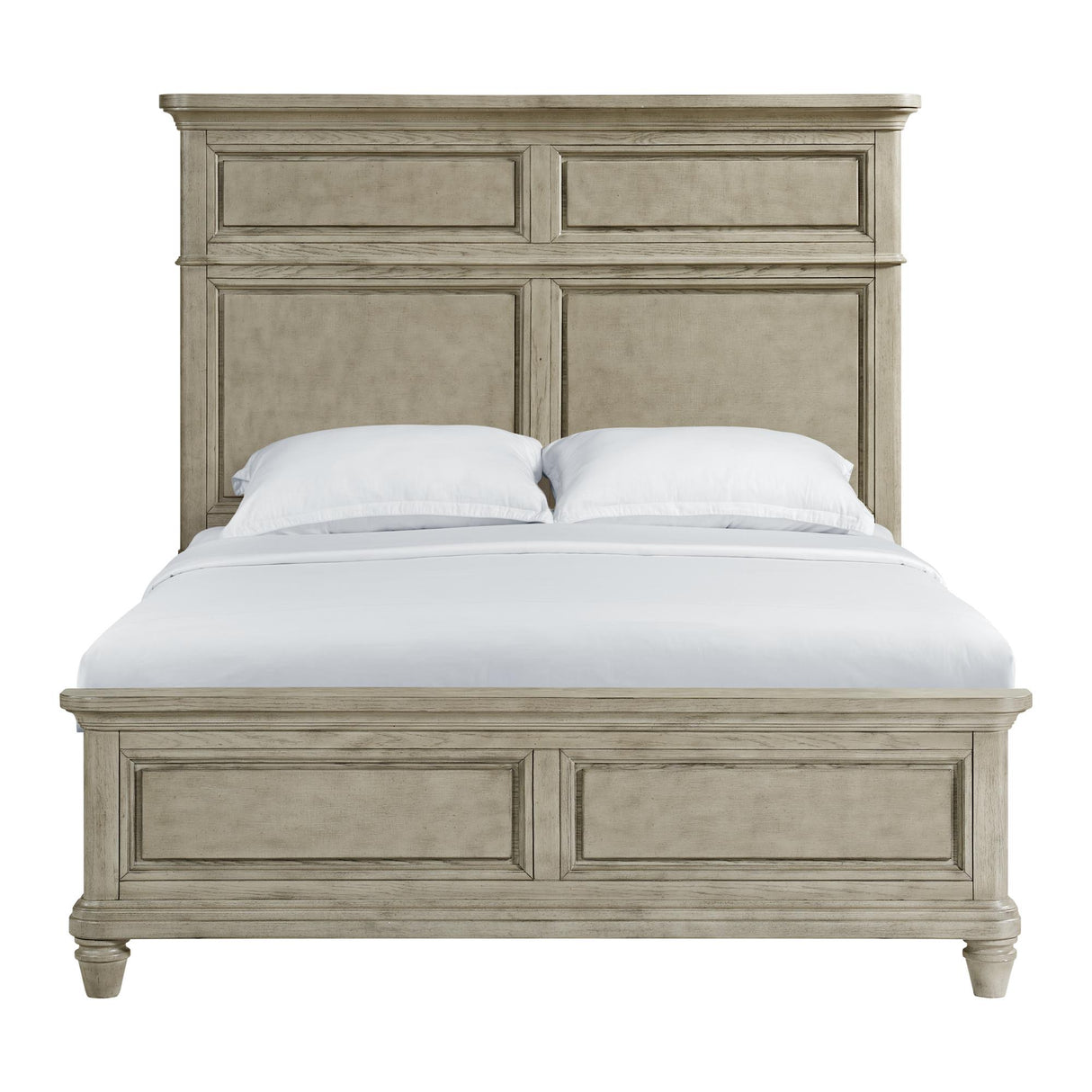  Elements International Whit-Ash B-11360-3-QB Queen Panel Bed IMAGE 2