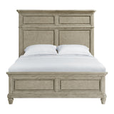  Elements International Whit-Ash B-11360-3-QB Queen Panel Bed IMAGE 2