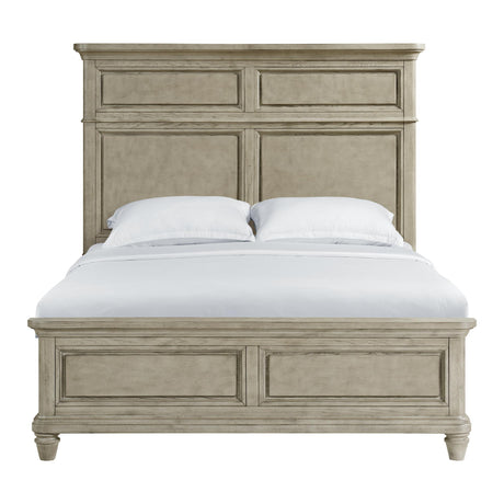  Elements International Whit-Ash B-11360-3-QB Queen Panel Bed IMAGE 2