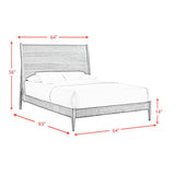  Elements International Malibu MC400QB Queen Panel Bed IMAGE 8