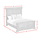  Elements International Park Ridge B-13130-8-QB Queen Panel Bed IMAGE 7