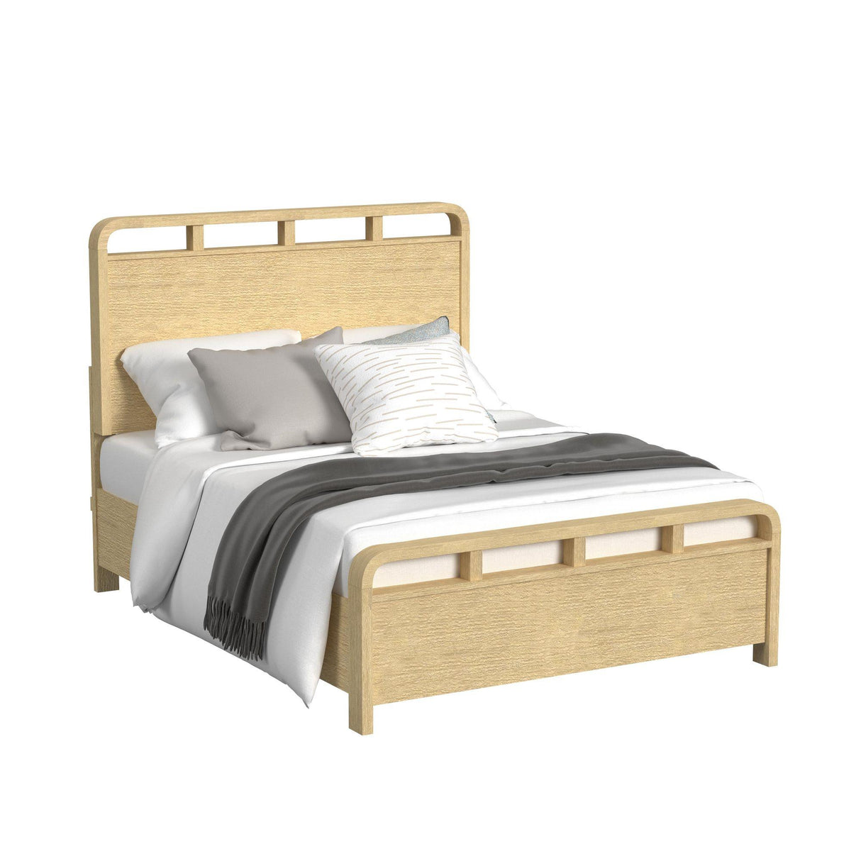  Elements International Ridgemont B-14440-6-QB Queen Panel Bed IMAGE 1
