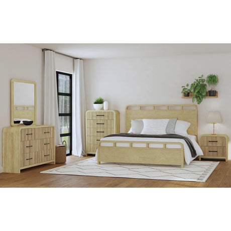  Elements International Ridgemont B-14440-6-QB Queen Panel Bed IMAGE 3