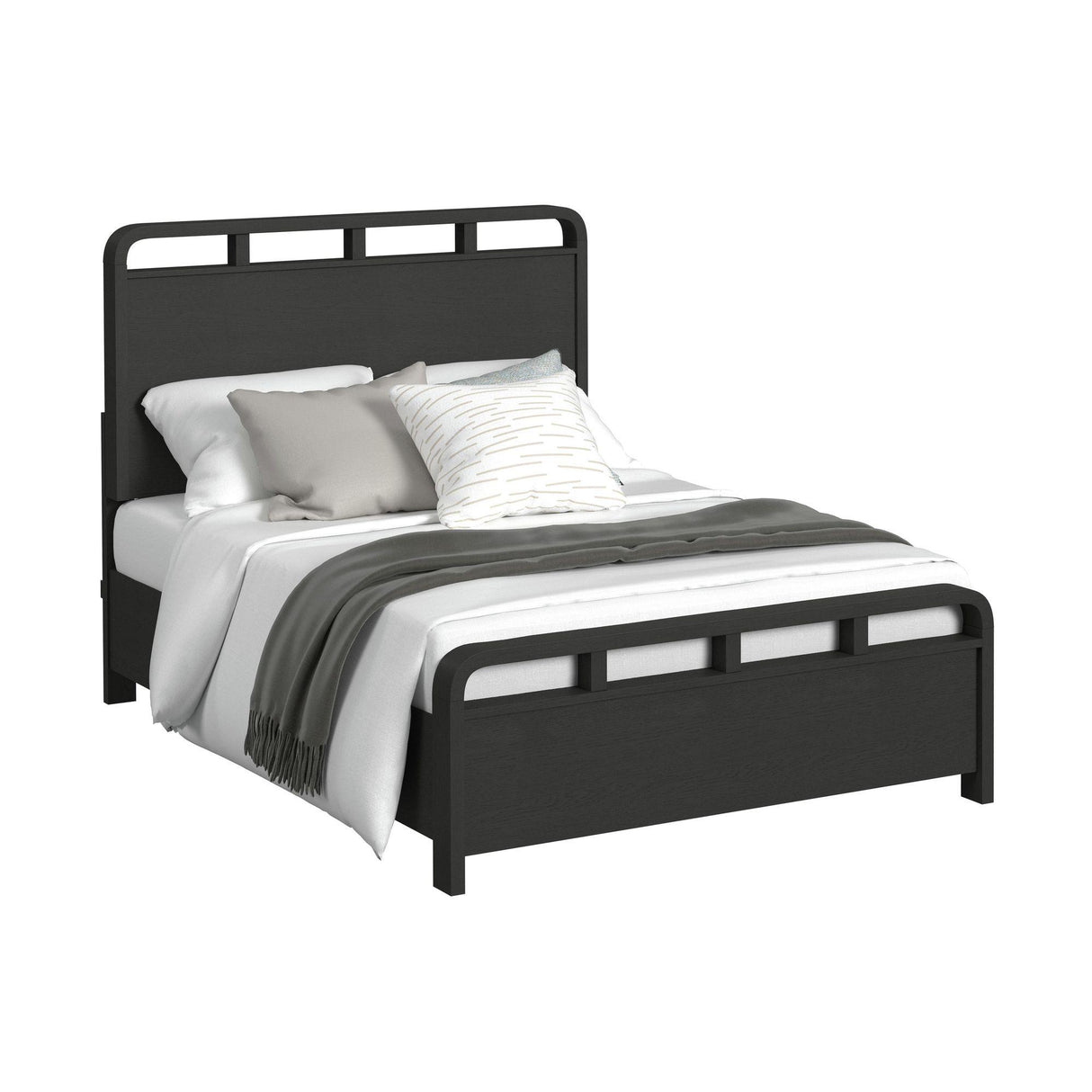  Elements International Ridgemont B-14440-8W-QB Queen Panel Bed IMAGE 1