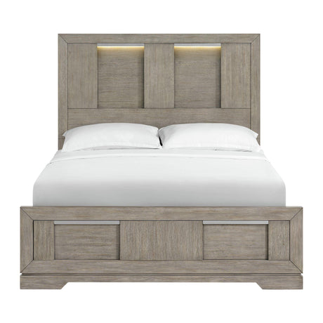  Elements International Kelis B-9770-3-QBL Queen Panel Bed IMAGE 2