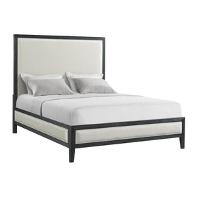  Elements International Versailles Contemporary B-3690-8W-QB1 Queen Panel Bed IMAGE 1