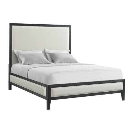  Elements International Versailles Contemporary B-3690-8W-QB1 Queen Panel Bed IMAGE 1