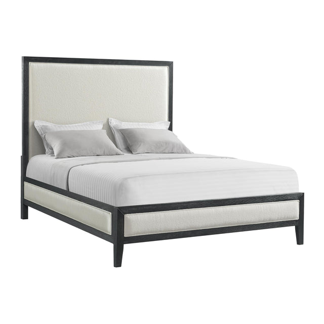  Elements International Versailles Contemporary B-3690-8W-QB1 Queen Panel Bed IMAGE 1