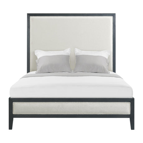  Elements International Versailles Contemporary B-3690-8W-QB1 Queen Panel Bed IMAGE 2