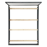  Elements International Versailles Contemporary B-3690-8W-QB1 Queen Panel Bed IMAGE 4