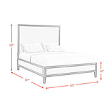  Elements International Versailles Contemporary B-3690-3W-QB1 Queen Panel Bed IMAGE 8