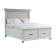 Elements International Slater SR350QB Queen Platform Storage Bed IMAGE 1