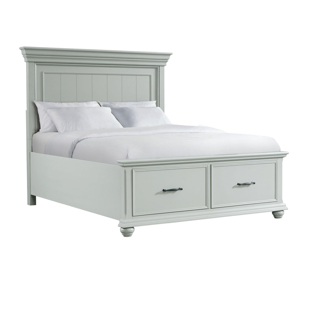  Elements International Slater SR350QB Queen Platform Storage Bed IMAGE 1