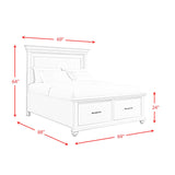  Elements International Slater SR350QB Queen Platform Storage Bed IMAGE 11