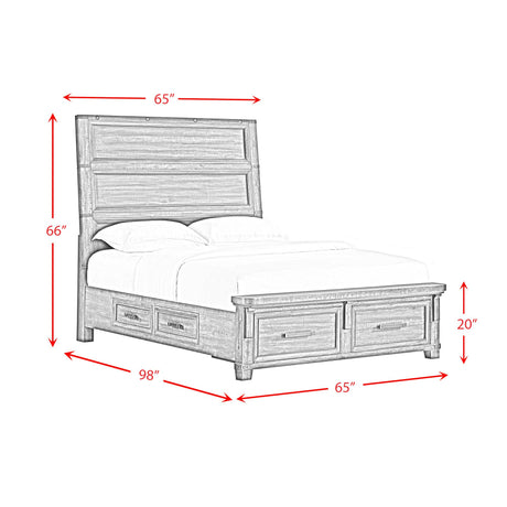  Elements International Colorado City B-13010-8-QSB Queen Storage Bed IMAGE 11