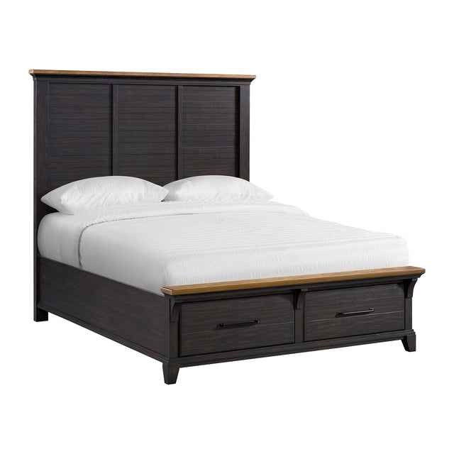  Elements International Montrose B-16670-5-QSB Queen Storage Bed IMAGE 1