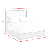  Elements International Rosalie B-16860-6-QB Queen Upholstered Bed IMAGE 7