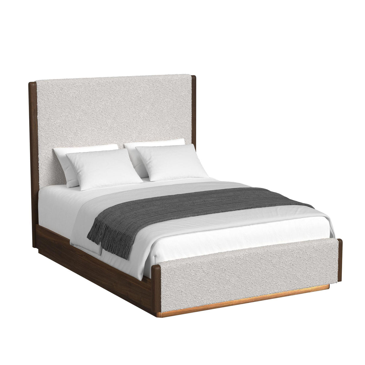  Elements International Brisbane B-16760-5-QUB Queen Upholstered Bed IMAGE 1