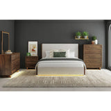  Elements International Brisbane B-16760-5-QUB Queen Upholstered Bed IMAGE 3