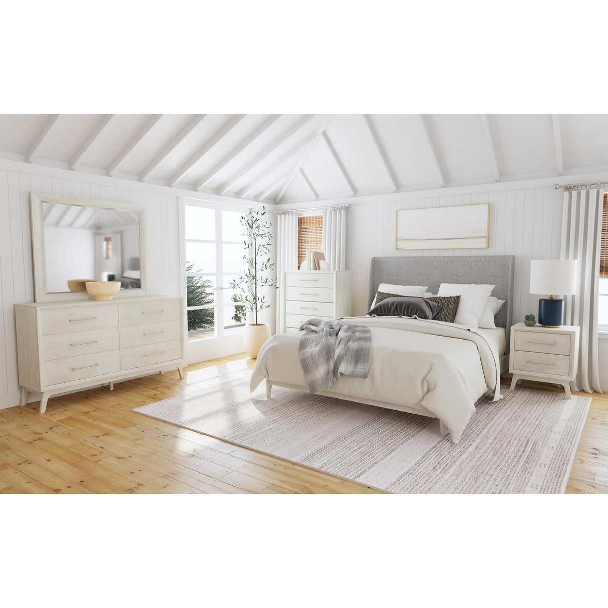  Elements International Westland B-13000-6-QUB Queen Upholstered Bed IMAGE 4