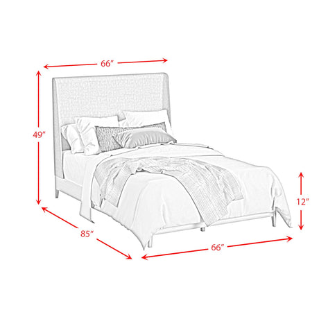  Elements International Westland B-13000-6-QUB Queen Upholstered Bed IMAGE 9