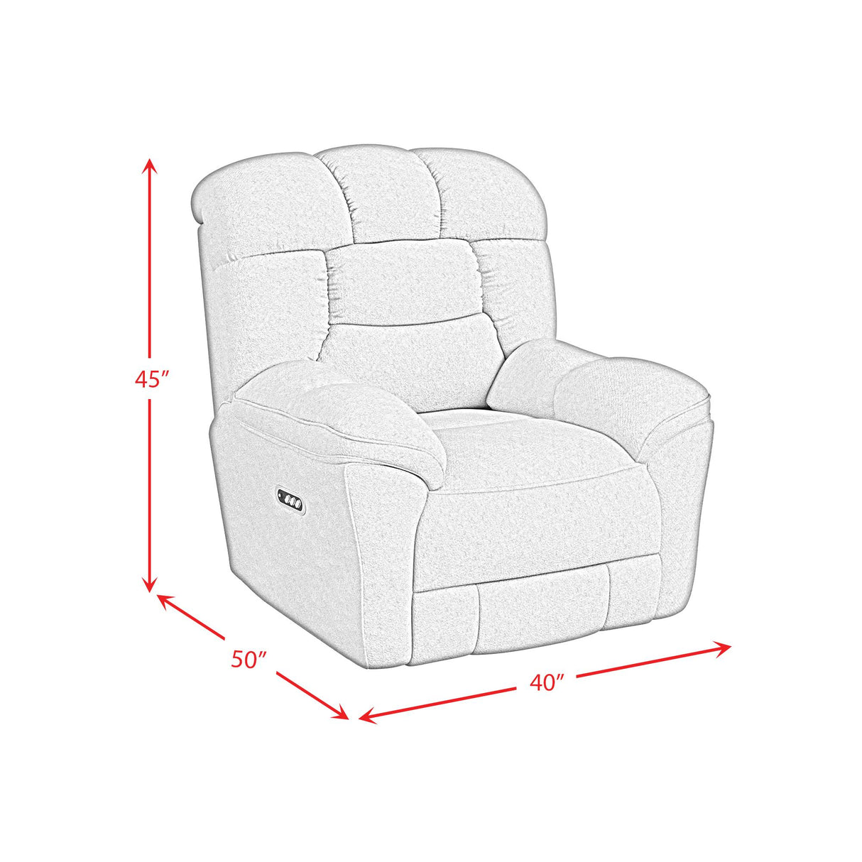 Elements International Kelsey U-17440-11591-105PPP Recliner IMAGE 9