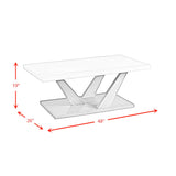  Elements International Greta T.6850.CT Rectangular Coffee Table IMAGE 10