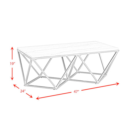  Elements International Riko CRK120CT Rectangular Coffee Table IMAGE 9