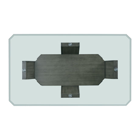  Elements International Dapper DPR300DTB Rectangular Dining Table IMAGE 5