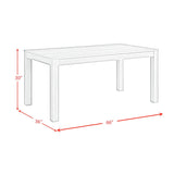  Elements International Eleanor D-6460-3-DT Rectangular Dining Table IMAGE 7