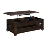  Elements International Wagner T-15740-5-RCT Rectangular Lift-Top Coffee Table IMAGE 2